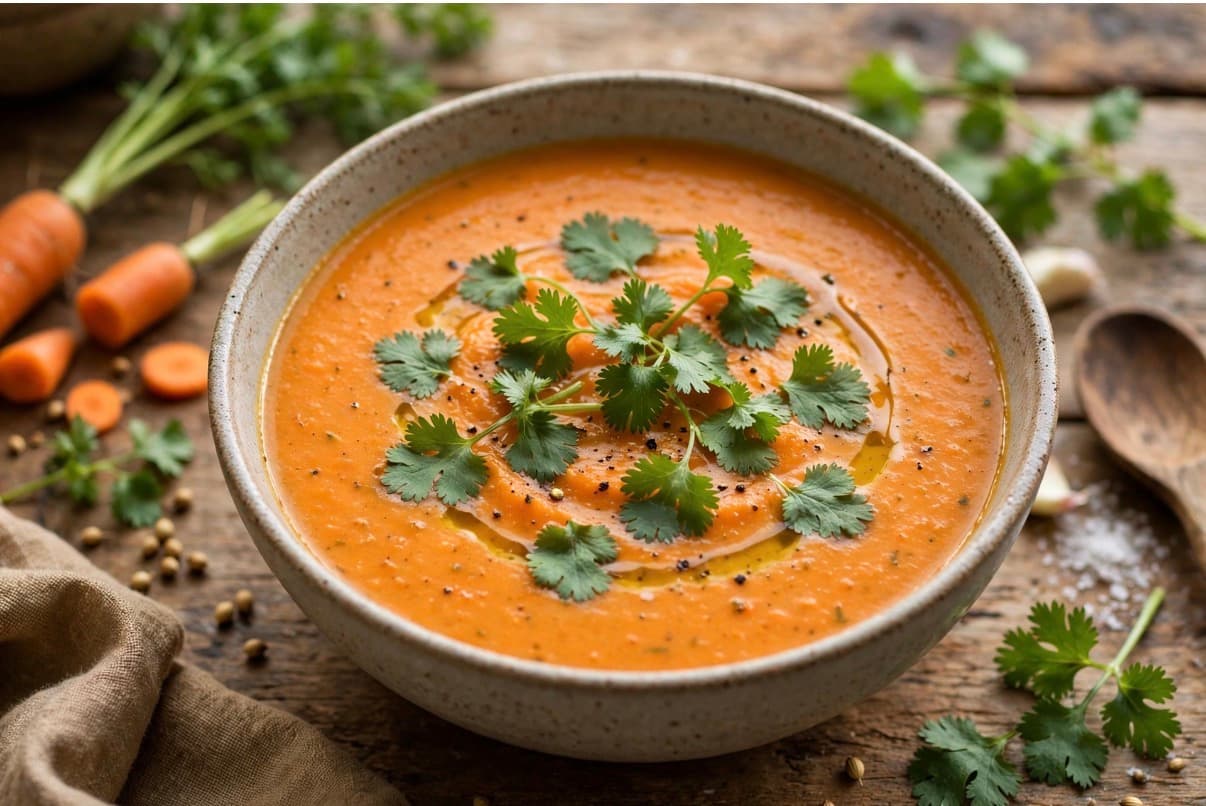 CARROT CORIANDER SOUP